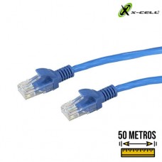 Cabo de Rede 50M Cat5 X-Cell XC-CR-50M - Azul 